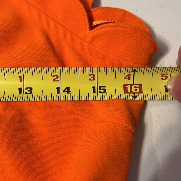 Victoria Beckham orange romper. Sz small - Picture 5 of 8